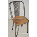 Industrial Metal Wooden Restaurant Chair